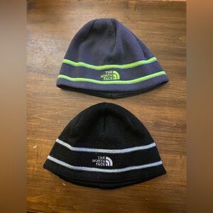 The North Face Black and Dark Gray Beanie Bundle